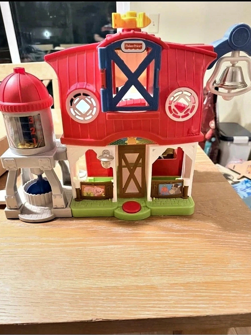 Fisher-Price Little People Caring for Animals Farm Playset Red & Green